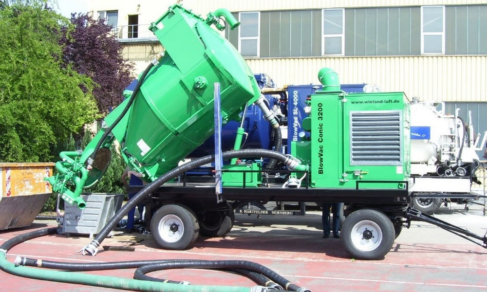 Пересувний пилосос BlowVac Conic на шасі